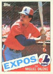 1985 Topps Baseball Cards      178     Miguel Dilone